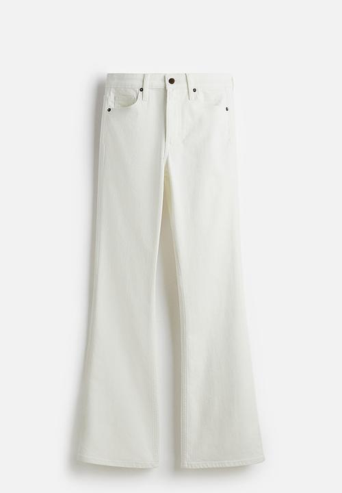 H&M - Flared high jeans - white