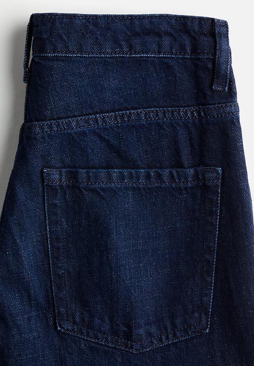 H&M - Straight high jeans - dark denim blue