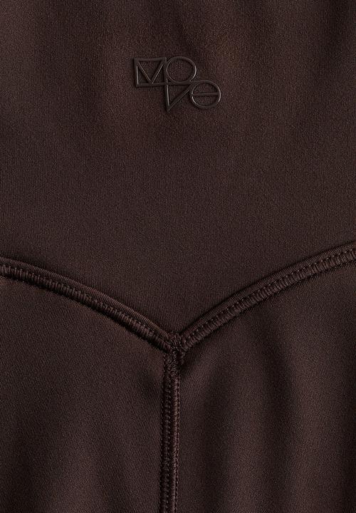 H&M - Flared fleece sports leggings with softmove? - warm brown
