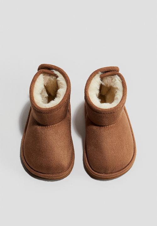 H&M - Fluffy-lined boots - light brown