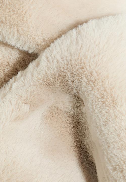 H&M - Fluffy scarf - light beige