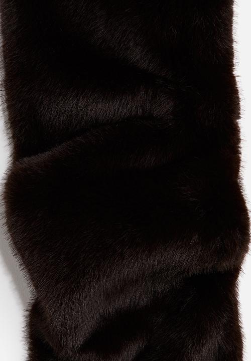 H&M - Fluffy scarf - dark brown
