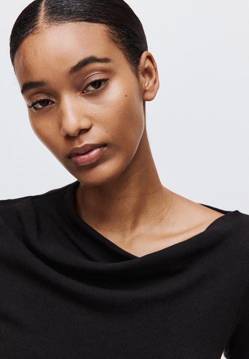 H&M - Asymmetric top - black