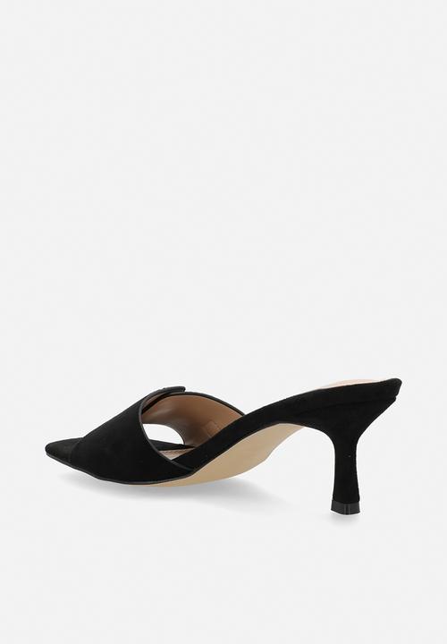 Raid London - Caisyn open toe stiletto heel mule - black 