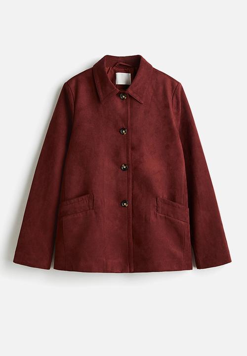 H&M - Collared jacket - dark red