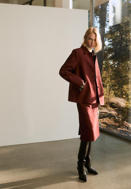 H&M - Collared jacket - dark red