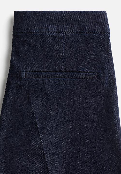 H&M - Flared high jeans - dark denim blue