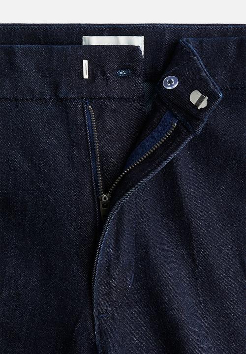 H&M - Flared high jeans - dark denim blue