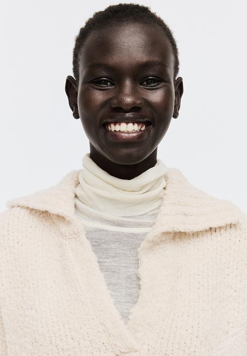 H&M - Oversized collared jumper - light beige