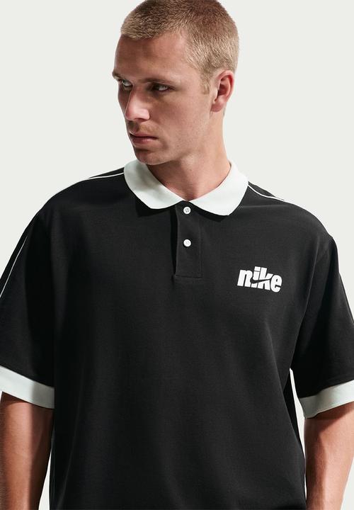 Nike - NSW Club Oversized Short-Sleeve  Futbol Polo - Black