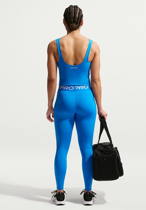 Nike - W Np Df 365 Mr Tight Usm - Lt Photo Blue/White