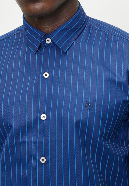 Pierre Cardin - Vegas Smart Stripe Shirt - Navy