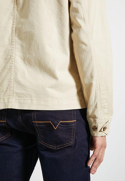 POLO - Mens Essential Cotton Harrington Jacket - Stone