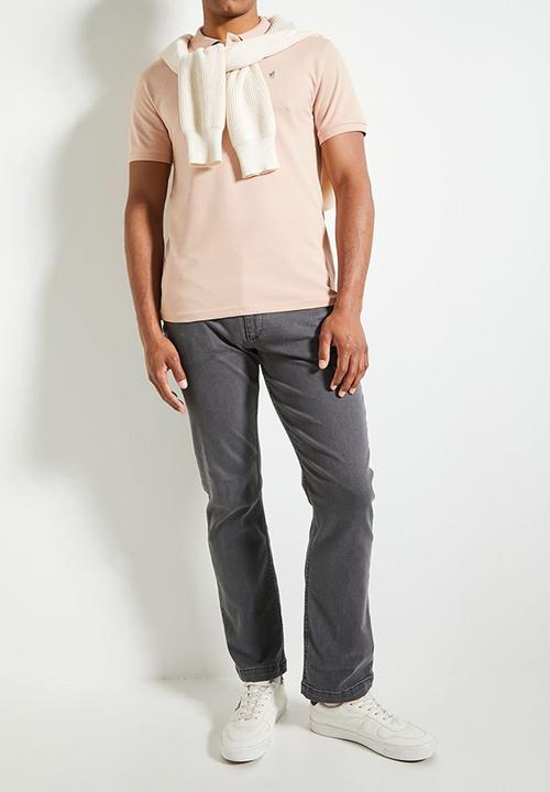 POLO - Mens Essential Pique Ss Golfer - Pink