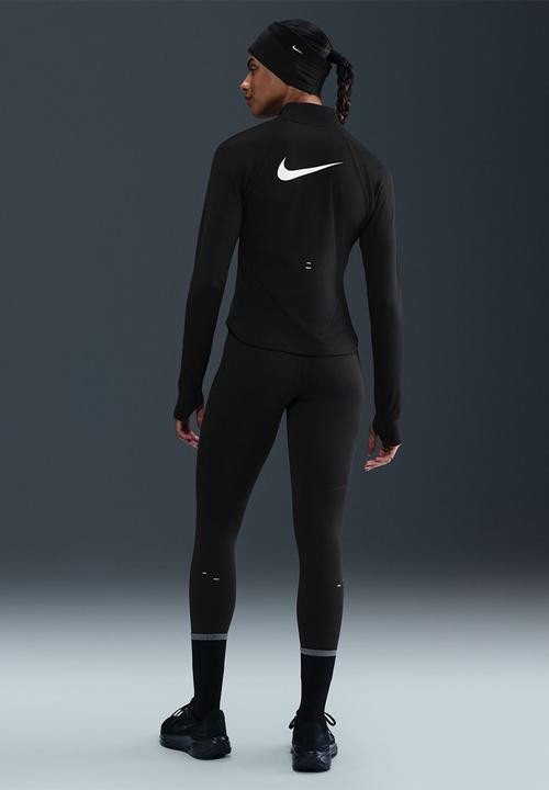 Nike - W Nk Tempo Swsh Hbr Df Hz Top - Black/White