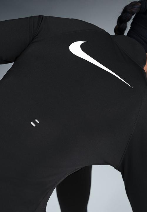 Nike - W Nk Tempo Swsh Hbr Df Hz Top - Black/White