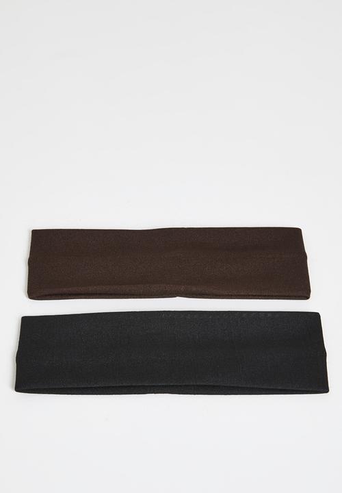 Tessa Design - Dahlia Headband Pack - Brown & Black