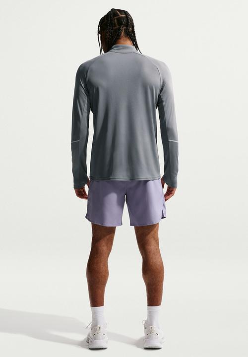 Nike - Miler  Dri-FIT 1/2-zip Running Top - Grey