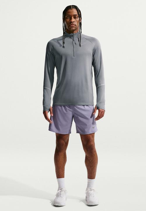 Nike - Miler  Dri-FIT 1/2-zip Running Top - Grey