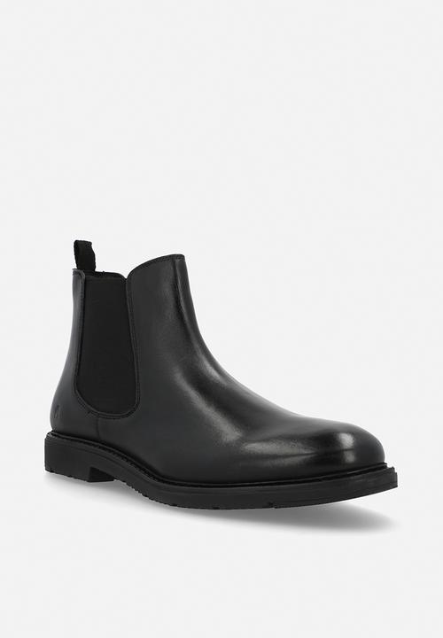 Hush Puppies - Sullivan - Black leather