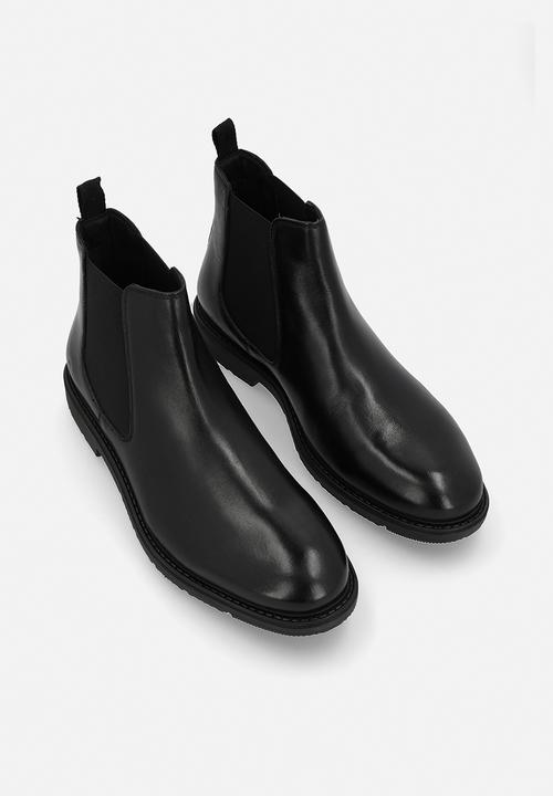 Hush Puppies - Sullivan - Black leather