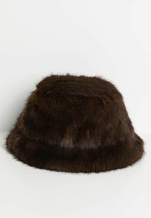 Tessa Design - Cosette Faux Fur Hat - Brown