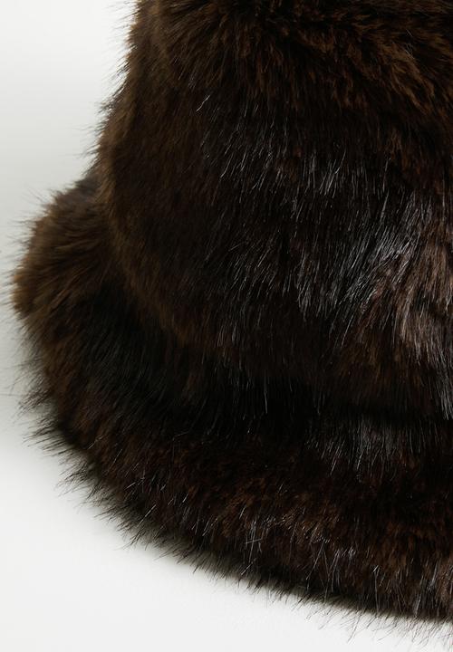 Tessa Design - Cosette Faux Fur Hat - Brown