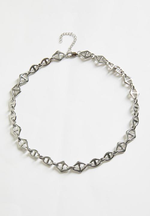 Zoe on Trend - Stylish link necklace - silver