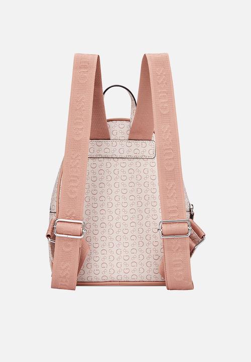 GUESS - Nessa Backpack Bag - Light Rose