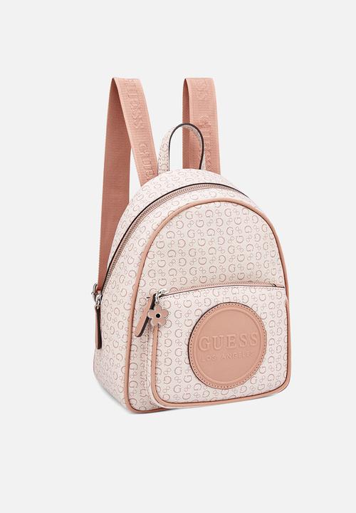 GUESS - Nessa Backpack Bag - Light Rose