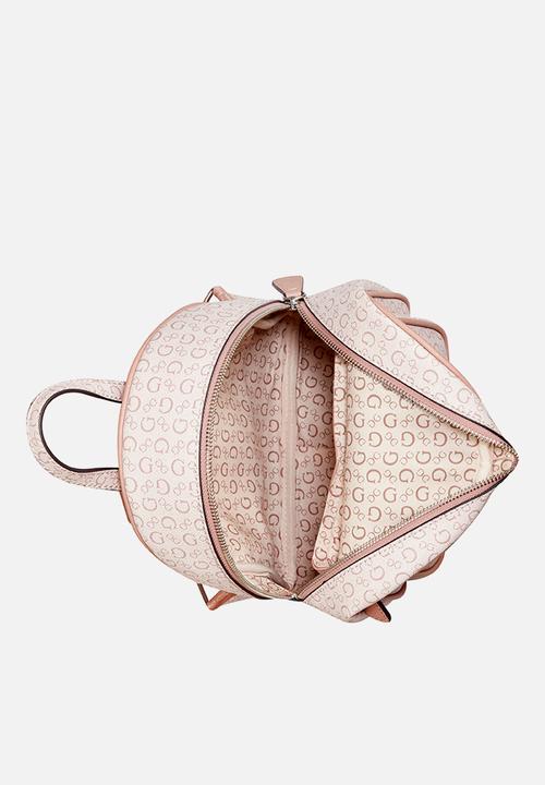 GUESS - Nessa Backpack Bag - Light Rose