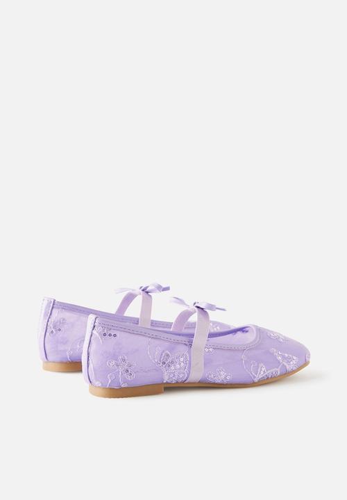 Cotton On - Olivia Ballet Flat -Vintage Lilac/Embellished Mesh