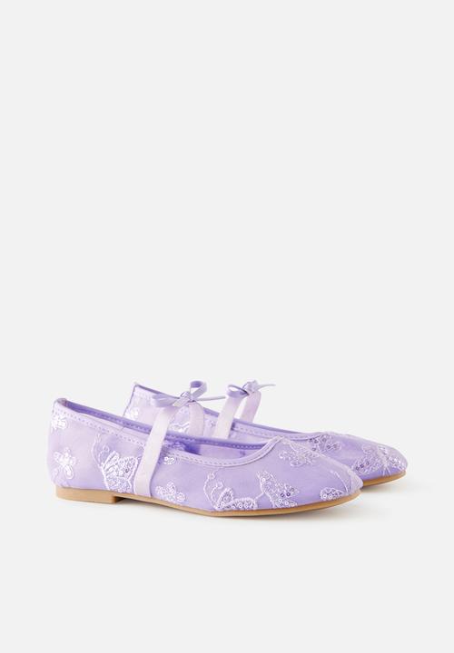 Cotton On - Olivia Ballet Flat -Vintage Lilac/Embellished Mesh