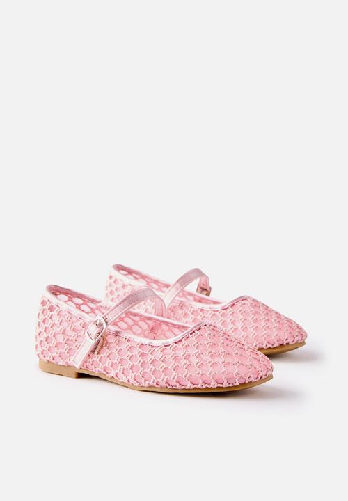 Cotton On - Olivia Ballet Flat  - Tea Party Pink /Woven 