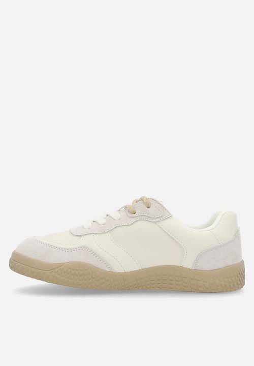 POLO - Double lace colour block sneaker - stone
