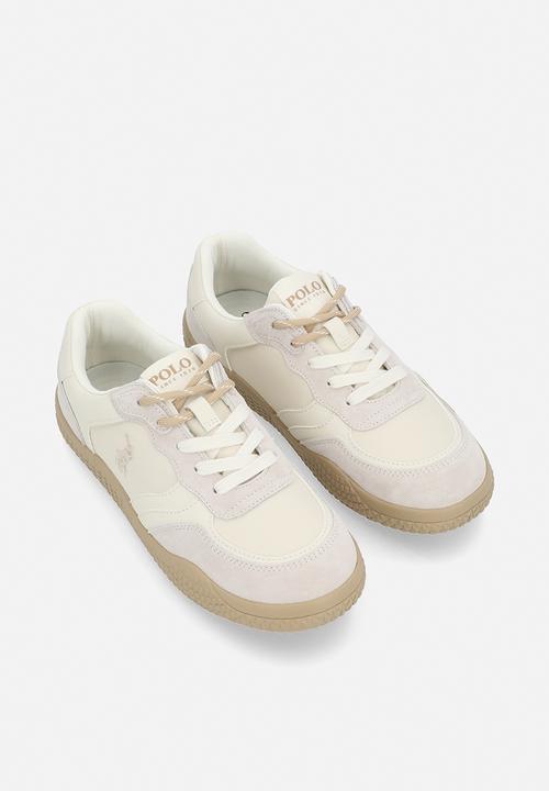 POLO - Double lace colour block sneaker - stone