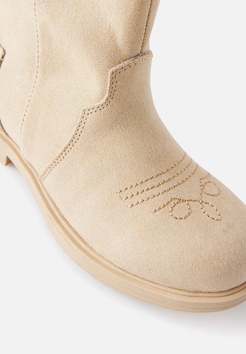 Cotton On - Boho Western Boot -Semolina