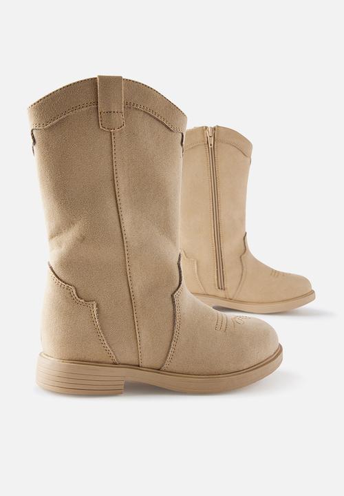 Cotton On - Boho Western Boot -Semolina