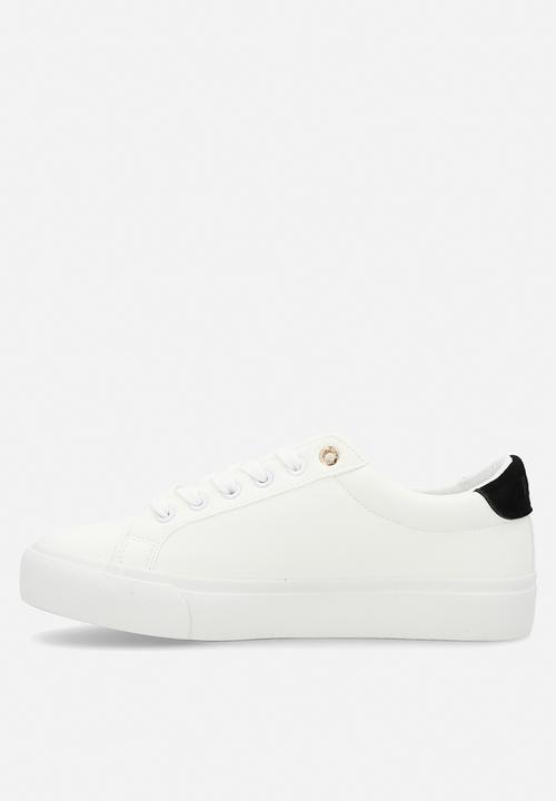 POLO - Rubberised platform sneaker - white