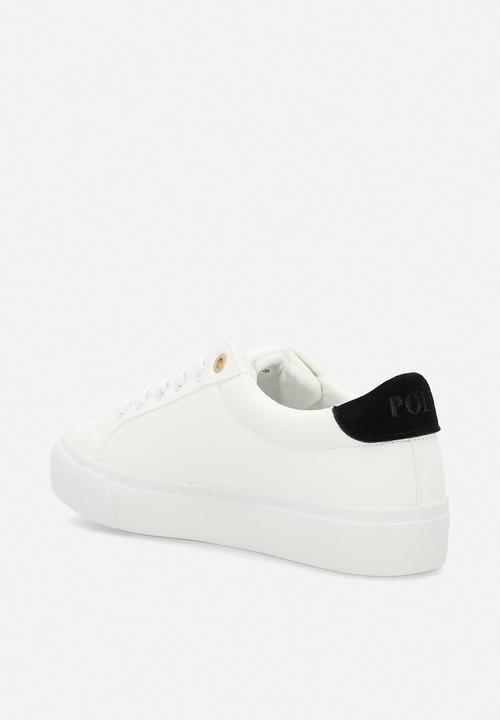 POLO - Rubberised platform sneaker - white