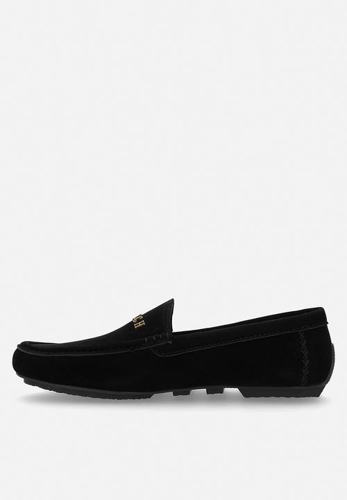 PC - Crouch suede slip on- Black Suede