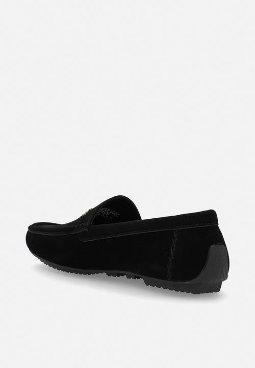 PC - Crouch suede slip on- Black Suede