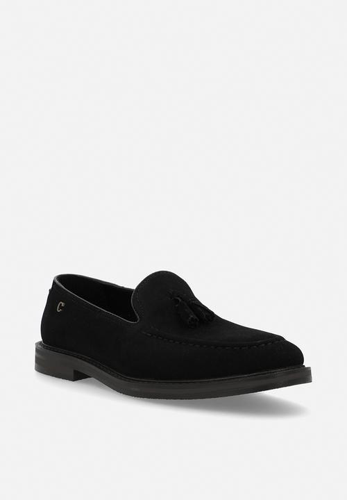 PC - Tassel slip on - black suede