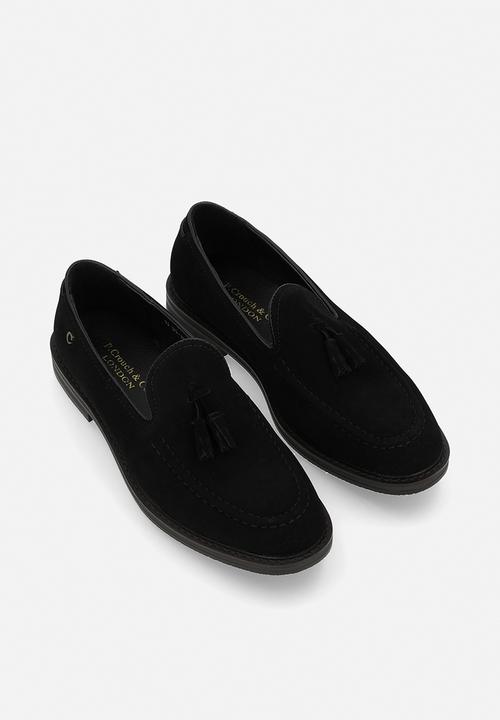 PC - Tassel slip on - black suede