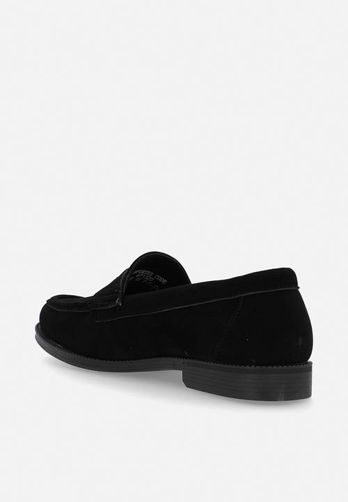 PC - Crouch suede slip on - black suede