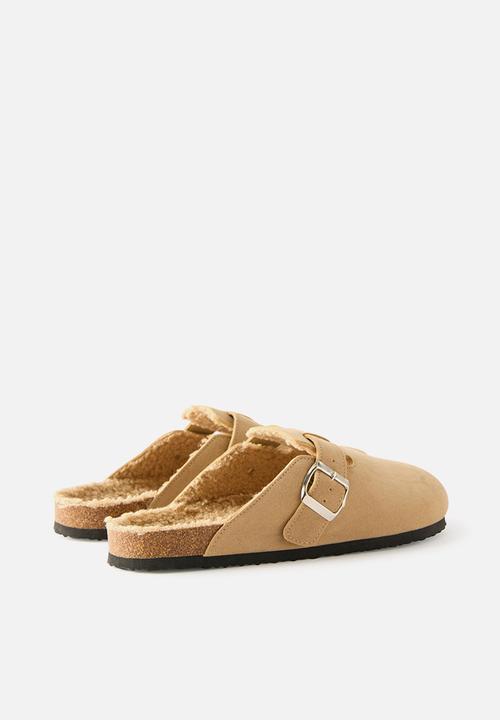 Cotton On - Rex buckle mule - taupe cosy