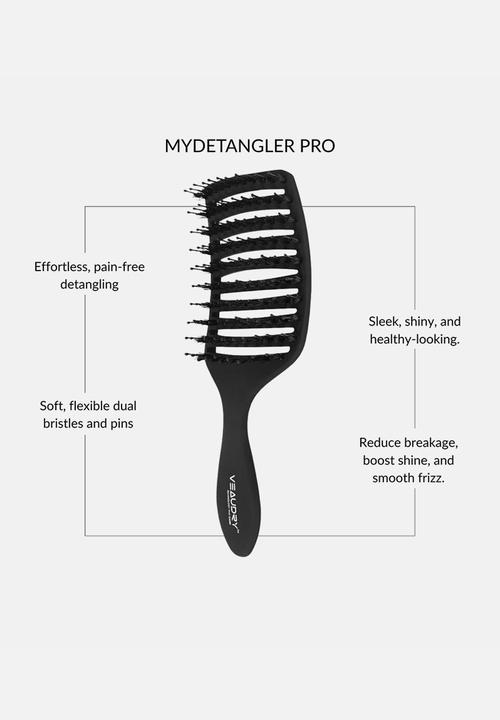 Veaudry - myDetangler Pro Hair Brush - Black