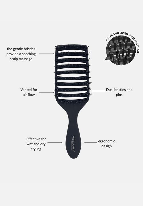 Veaudry - myDetangler Pro Hair Brush - Black