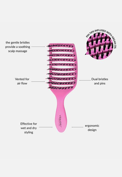 Veaudry - myDetangler Pro Hair Brush - Pink