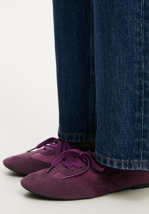 Cotton On - Harley Ruched Ballet - berry satin.